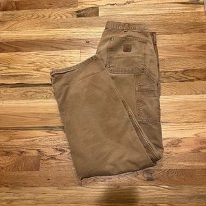Brown Carhartt double knees size 35x34